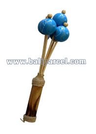 Ping Pong Rattle / Maracas , This Hand Carved From Bamboo And Resin.