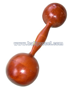 Double Rattle / Maracas. This Hand Carved From Mahogany Wood.