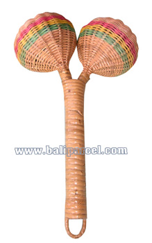 Maracas, Handcarved From Rattan 