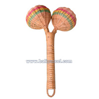Maracas, Handcarved From Rattan 
