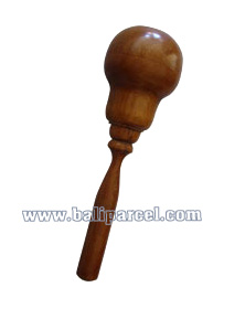 Maracas Polished Wood. This Hand Carved From Mahogany Wood 