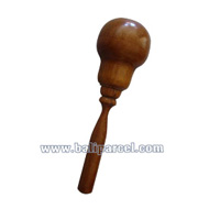 Maracas Polished Wood. This Hand Carved From Mahogany Wood 