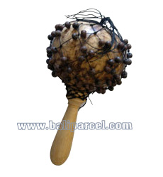 Maracas. This Hand Carved From Coconut And Mahogany Wood 