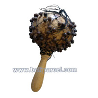 Maracas. This Hand Carved From Coconut And Mahogany Wood 