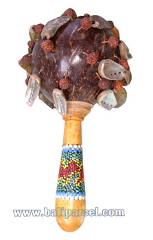 Rattle / Maracas , This Hand Carved From Coconut And Shell 