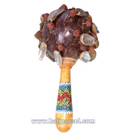 Rattle / Maracas , This Hand Carved From Coconut And Shell 