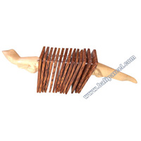 Gecko, Wooden And Coconut Music Instrument 