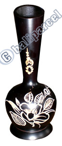 Wooden Vase, This Vase Hand Carved From Teak Wood (the Best Wood).