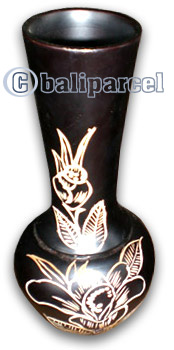 Wooden Vase, This Vase Hand Carved From Teak Wood (the Best Wood).