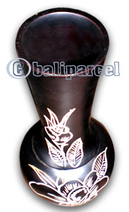 Wooden Vase, This Vase Hand Carved From Teak Wood (the Best Wood).