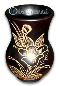 Wooden Vase, This Vase Hand Carved From Teak Wood (the Best Wood).