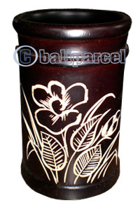 Wooden Vase, This Vase Hand Carved From Teak Wood (the Best Wood).