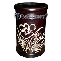 Wooden Vase, This Vase Hand Carved From Teak Wood (the Best Wood).