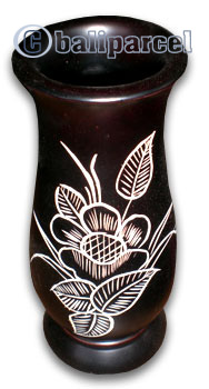 Wooden Vase, This Vase Hand Carved From Teak Wood (the Best Wood).