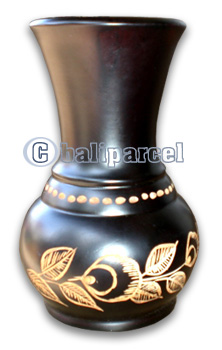 Wooden Vase, This Vase Hand Carved From Teak Wood (the Best Wood).