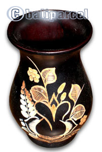 Wooden Vase, This Vase Hand Carved From Teak Wood (the Best Wood).