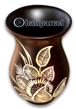Wooden Vase, This Vase Hand Carved From Teak Wood (the Best Wood).