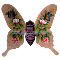 Butterfly Wall Plaque. This  Is Hand Carved From Albesia Wood.