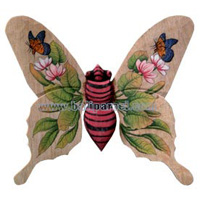 Butterfly Wall Plaque. This  Is Hand Carved From Albesia Wood.