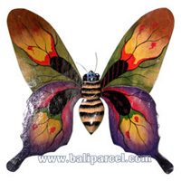 Butterfly Wall Plaque. This  Is Hand Carved From Albesia Wood.