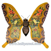 Butterfly Wall Plaque. This  Is Hand Carved From Albesia Wood.