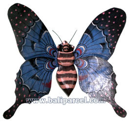 Butterfly Wall Plaque. This  Is Hand Carved From Albesia Wood.