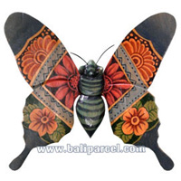 Butterfly Wall Plaque. This  Is Hand Carved From Albesia Wood.