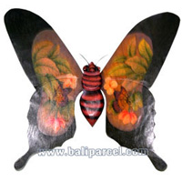 Butterfly Wall Plaque. This  Is Hand Carved From Albesia Wood.