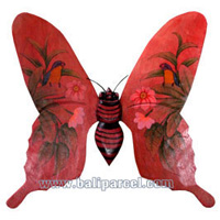Butterfly Wall Plaque. This  Is Hand Carved From Albesia Wood.