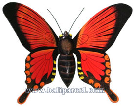 Butterfly Wall Plaque. This  Is Hand Carved From Albesia Wood.