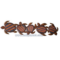 Turtles Dot Art Wall Plaque. This Is Hand Carved From Albesia Wood. 