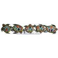 Turtles Dot Art Wall Plaque. This  Is Hand Carved From Albesia Wood.