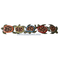Turtles Dot Art Wall Plaque. This  Is Hand Carved From Albesia Wood.