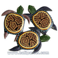 Turtles Dot Art Wall Plaque. This  Is Hand Carved From Albesia Wood.