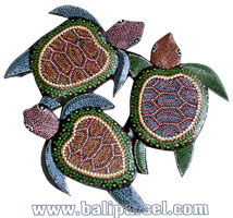 Turtles Dot Art Wall Plaque. This  Is Hand Carved From Albesia Wood.