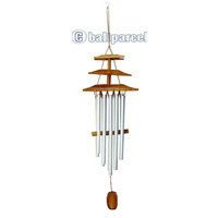 Bali Windchime, Hand Carved From Bamboo And Pipe.
