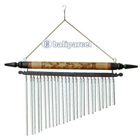 Bali Windchime, Hand Carved From Bamboo And Pipe.
