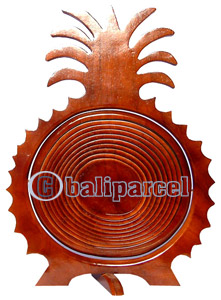 Wooden Fruit Basket. This Hand Carved From Teak Wood.