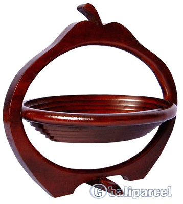Wooden Fruit Basket. This Hand Carved From Teak Wood.