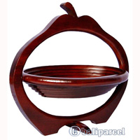 Wooden Fruit Basket. This Hand Carved From Teak Wood.