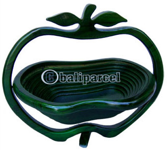 Wooden Fruit Basket. This Hand Carved From Teak Wood.