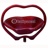 Wooden Fruit Basket. This Hand Carved From Teak Wood.