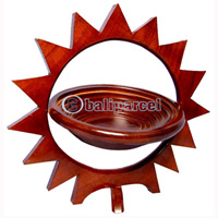 Wooden Fruit Basket. This Hand Carved From Teak Wood.