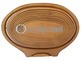 Wooden Fruit Basket. This Hand Carved From Teak Wood.