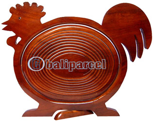 Wooden Fruit Basket. This Hand Carved From Teak Wood.
