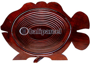 Wooden Fruit Basket. This Hand Carved From Teak Wood.