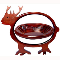 Wooden Fruit Basket. This Hand Carved From Teak Wood.