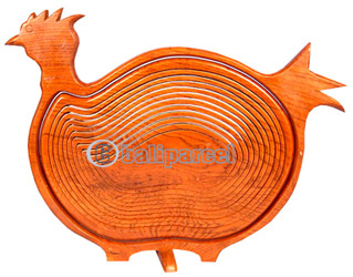 Wooden Fruit Basket. This Hand Carved From Teak Wood.