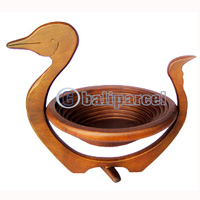 Wooden Fruit Basket. This Hand Carved From Teak Wood.