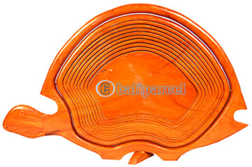 Wooden Fruit Basket. This Hand Carved From Teak Wood.